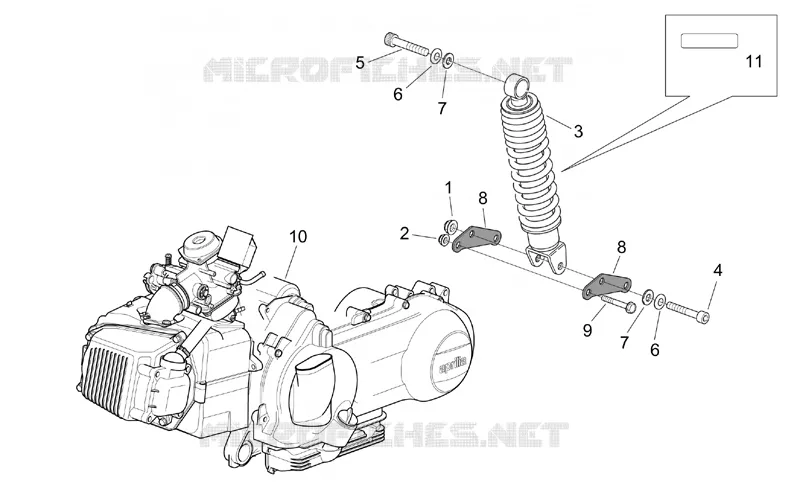 Moteur - Suspension arriere