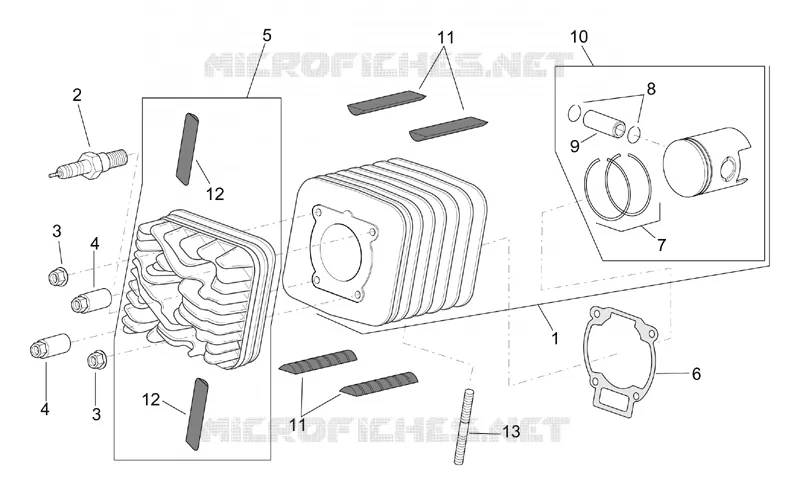 Culasse - Cylindre - Piston