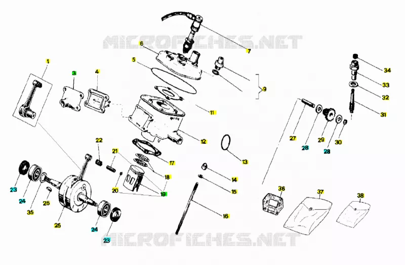 Arbre moteur - Cylindre