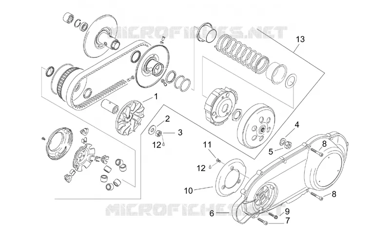 Variateur avec embrayage