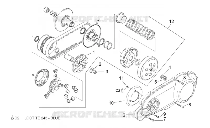 Variateur avec embrayage