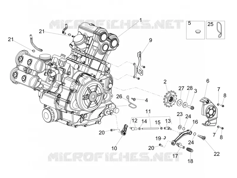 MOTEUR - SELECTEUR - PIGNON