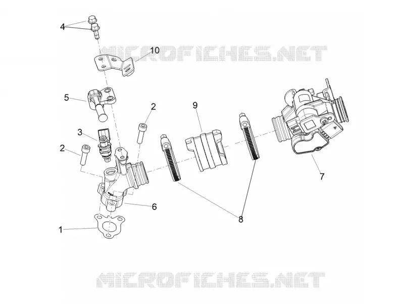 Boitier papillon - Injecteur - Pipe d'admission