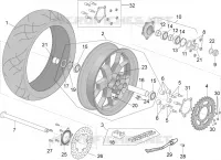Roue arrière