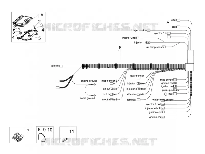 CIRCUIT ELECTRIQUE ARRIERE
