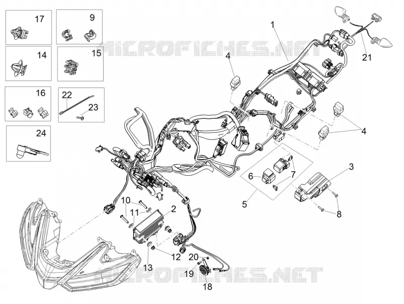 CIRCUIT ELECTRIQUE AVANT