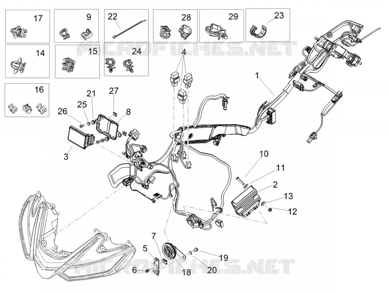 CIRCUIT ELECTRIQUE AVANT