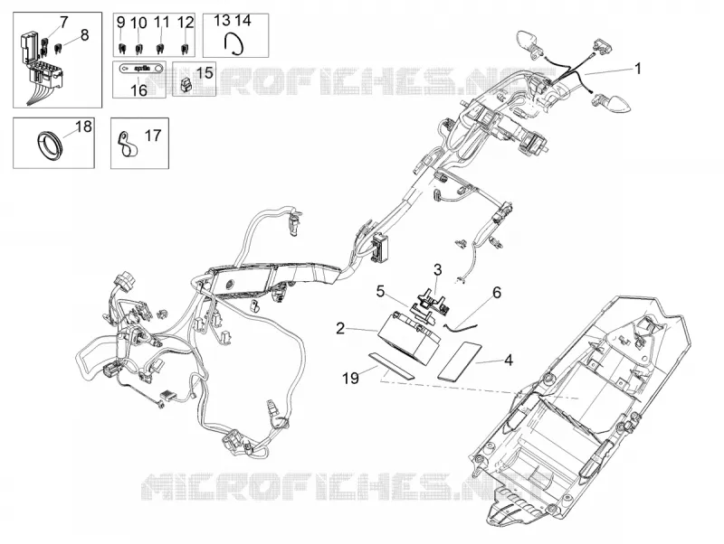 CIRCUIT ELECTRIQUE ARRIERE