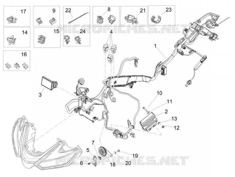 CIRCUIT ELECTRIQUE AVANT