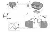 Acc.-Top cases, valises lat varié