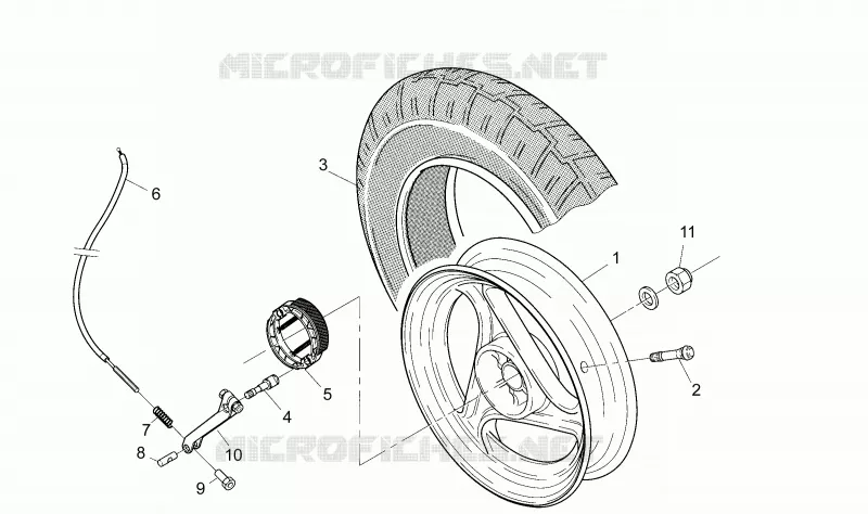 Roue arrière