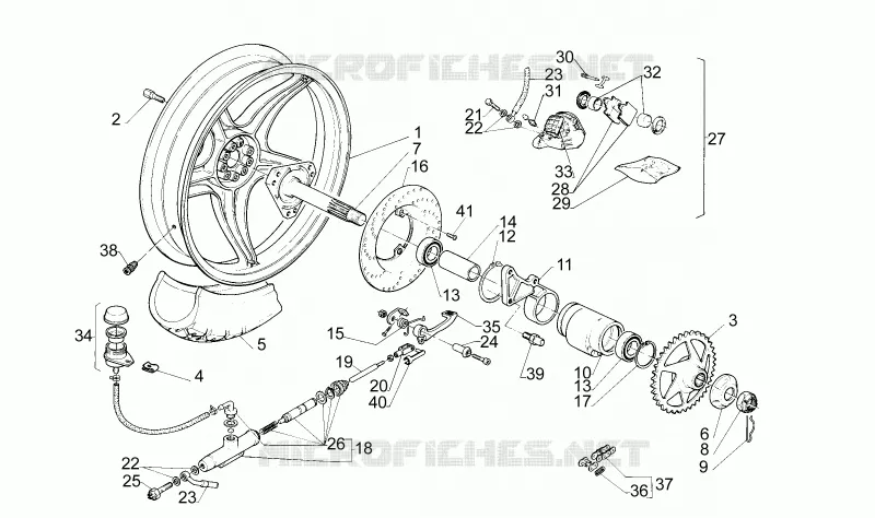 Roue arrière