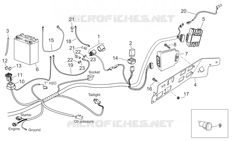 Circuit electrique arrière I