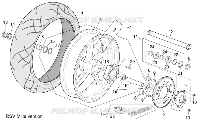 Roue ar.vRSV Mille R