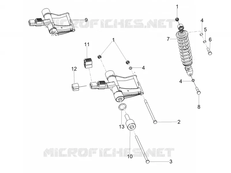 Suspension arrière - Amortisseur/s