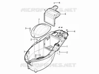 Logement casque - Dessous de selle