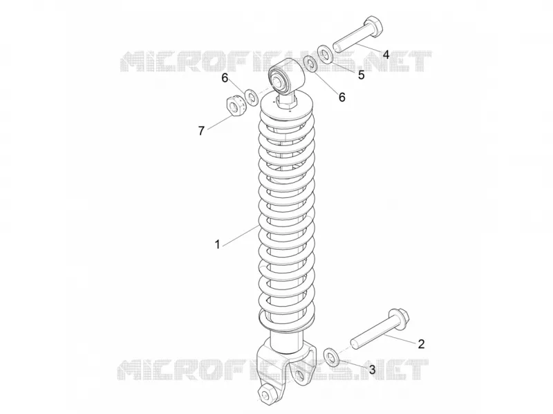 Suspension arrière - Amortisseur/s