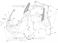 Carrosserie av. - Tablier interne