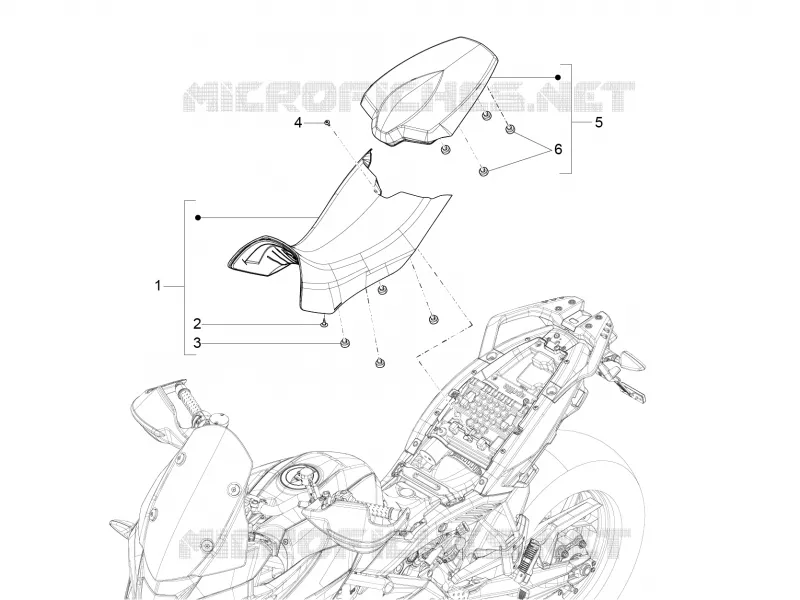 Selle Aprilia APRILIA-MOTORCYCLES 1200 CAPONORD 2014  Caponord