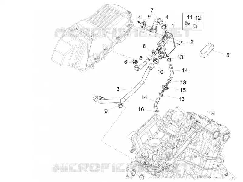 Installation Blow-by Aprilia APRILIA-MOTORCYCLES 1200 CAPONORD 2015  Caponord