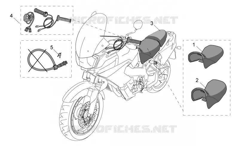 Acc. - Varié Aprilia APRILIA-MOTORCYCLES 1000 CAPONORD 2003  ETV Capo Nord