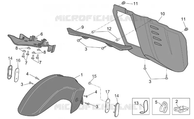 Carrosserie av. III - STANDARD Aprilia APRILIA-MOTORCYCLES 1000 CAPONORD 2002  ETV Capo Nord