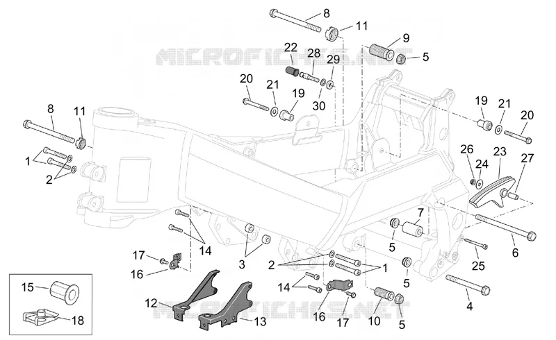 Chassis II Aprilia APRILIA-MOTORCYCLES 1000 CAPONORD 2001  ETV Capo Nord