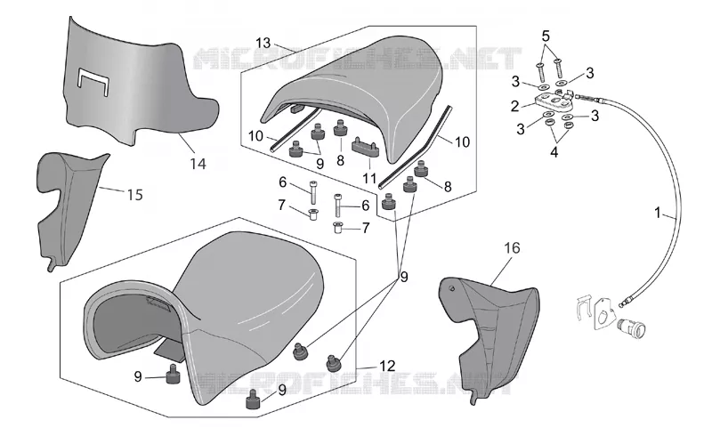 Selle Aprilia APRILIA-MOTORCYCLES 1000 CAPONORD 2002  ETV Capo Nord
