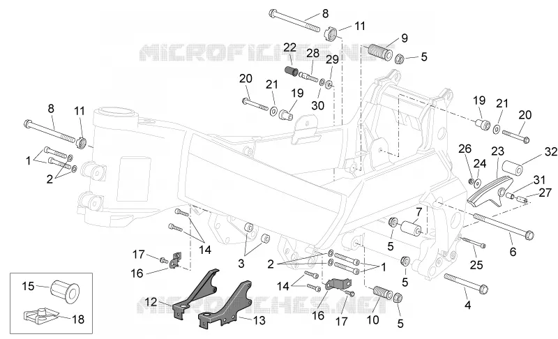 Chassis II Aprilia APRILIA-MOTORCYCLES 1000 CAPONORD 2004  ETV Capo Nord
