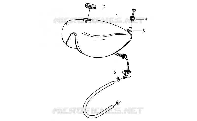 Reservoir carburant Aprilia APRILIA-MOTORCYCLES 50 CLASSIC 1995  Classic