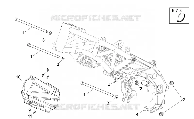 Chassis II Aprilia APRILIA-MOTORCYCLES 1200 DORSODURO 2015  Dorsoduro