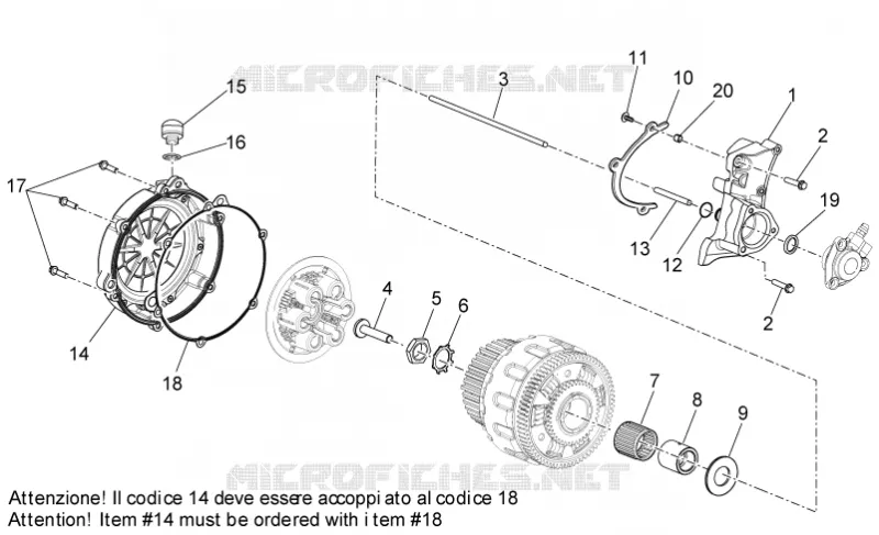 Embrague I Aprilia APRILIA-MOTORCYCLES 1200 DORSODURO 2012  Dorsoduro