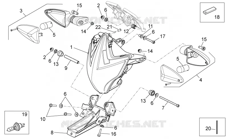 Feux avant Aprilia APRILIA-MOTORCYCLES 1200 DORSODURO 2011  Dorsoduro