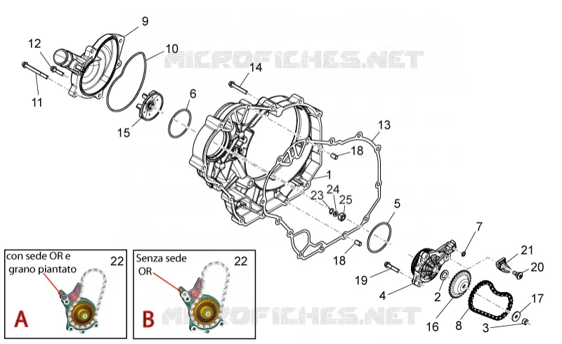 Pompe à eau Aprilia APRILIA-MOTORCYCLES 1200 DORSODURO 2012  Dorsoduro