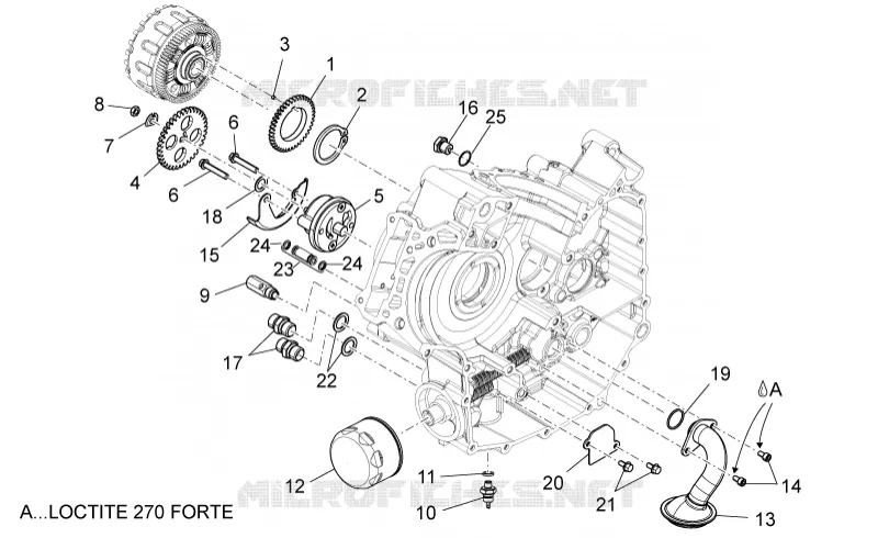 Pompe huile Aprilia APRILIA-MOTORCYCLES 1200 DORSODURO 2016  Dorsoduro
