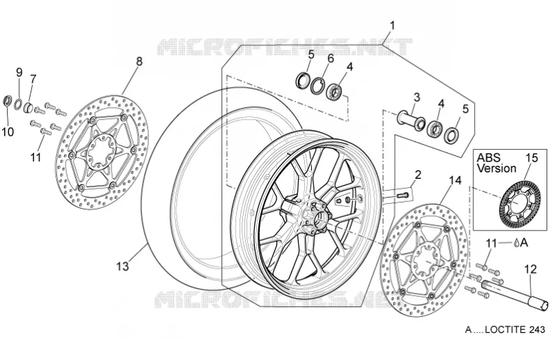 Roue Av. Aprilia APRILIA-MOTORCYCLES 1200 DORSODURO 2012  Dorsoduro