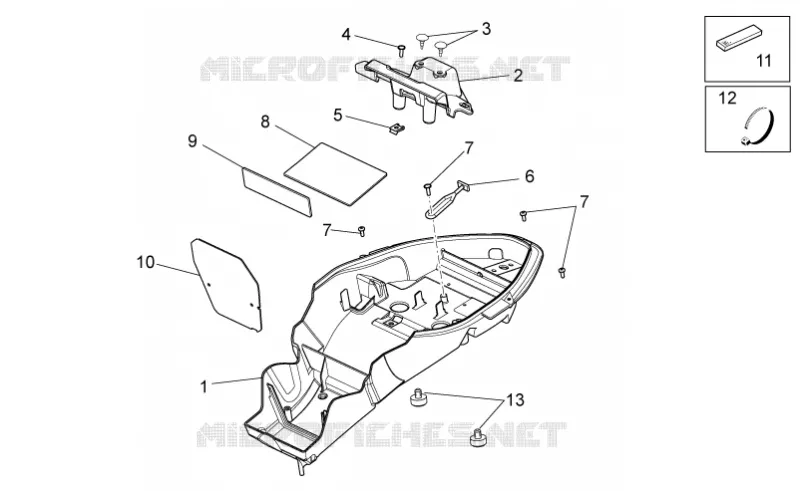 Carrosserie posterieure I Aprilia APRILIA-MOTORCYCLES 750 DORSODURO 2010  Dorsoduro ABS