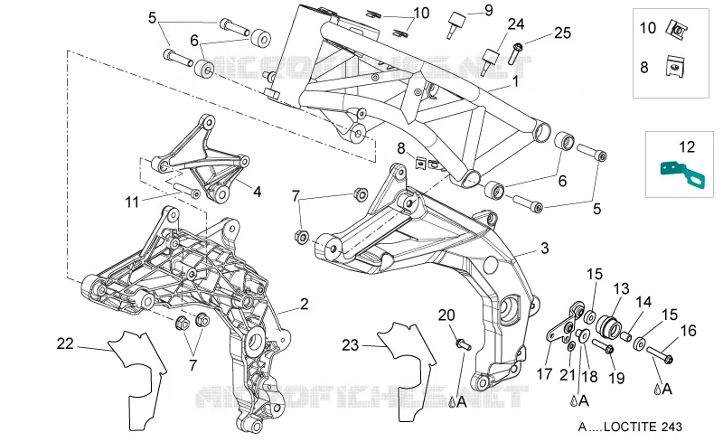 Chassis I Aprilia APRILIA-MOTORCYCLES 750 DORSODURO 2013  Dorsoduro ABS