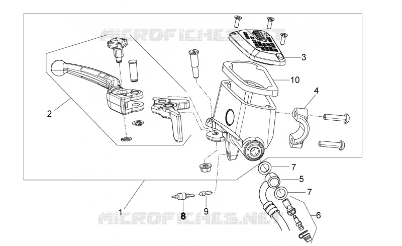 Maît. cyl. frein AV Aprilia APRILIA-MOTORCYCLES 750 DORSODURO 2014  Dorsoduro ABS
