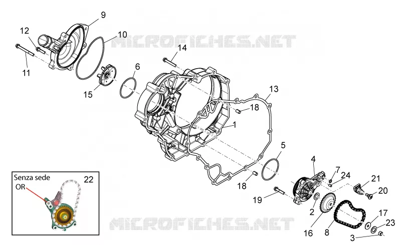 Pompe à eau II Aprilia APRILIA-MOTORCYCLES 750 DORSODURO 2016  Dorsoduro ABS