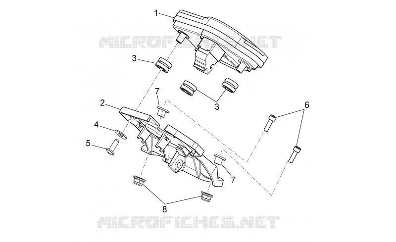 Tableau de bord Aprilia APRILIA-MOTORCYCLES 750 DORSODURO 2011  Dorsoduro Factory ABS