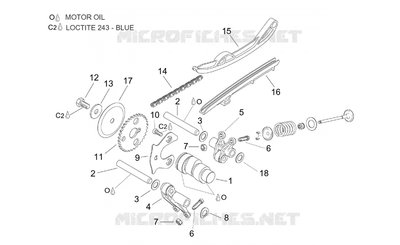 Commande soupapes Aprilia APRILIA-SCOOTER 125 LEONARDO 2001  Leonardo