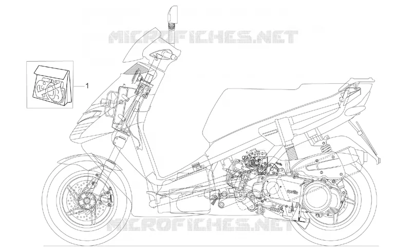 Décalco série Aprilia APRILIA-SCOOTER 125 LEONARDO 2000  Leonardo