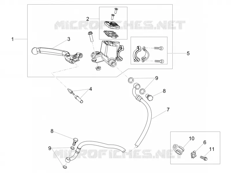 Maît. cyl. frein AV Aprilia APRILIA-MOTORCYCLES 50 RS4 2018  RS4 50 2T E4