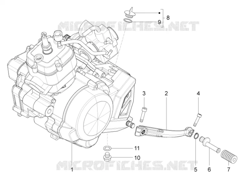 Moteur-Groupe complementaire Aprilia APRILIA-MOTORCYCLES 50 RS4 2018  RS4 50 2T E4