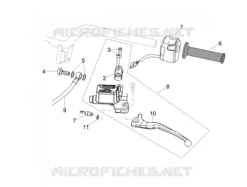 Pompe frein arrière Aprilia APRILIA-SCOOTER 50 SR 2018  SR 50 R H2O 2T Euro 4