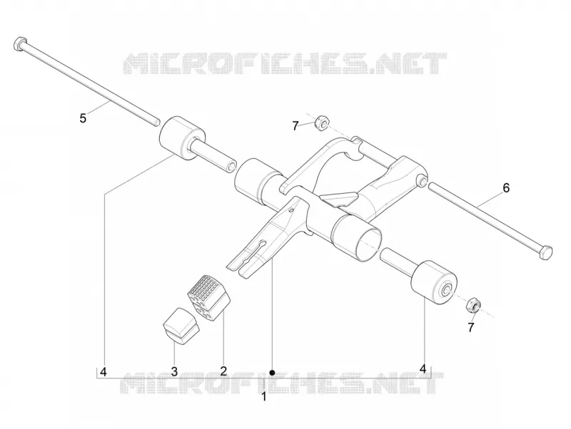 Bras oscillant Aprilia APRILIA-SCOOTER 50 SR 2018  SR 50 Motard 50 2T Euro 4