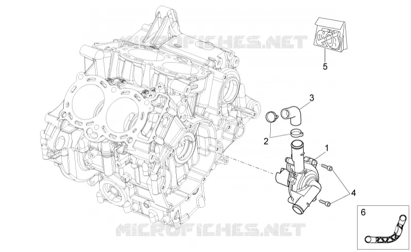 Pompe à eau Aprilia APRILIA-MOTORCYCLES 1100 TUONO 2018  Tuono V4 1100 RF E4 ABS