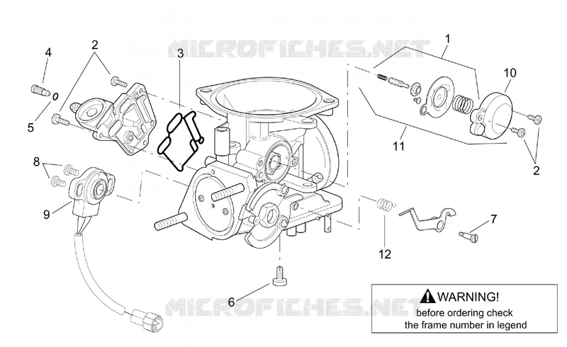 Carburateur II Aprilia APRILIA-SCOOTER 250 LEONARDO 2004  Leonardo (engine Minarelli)