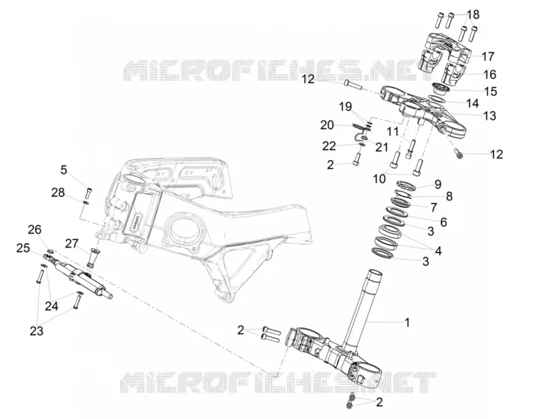Direction Aprilia APRILIA-MOTORCYCLES 1100 TUONO 2018  Tuono V4 1100 RR E4 ABS